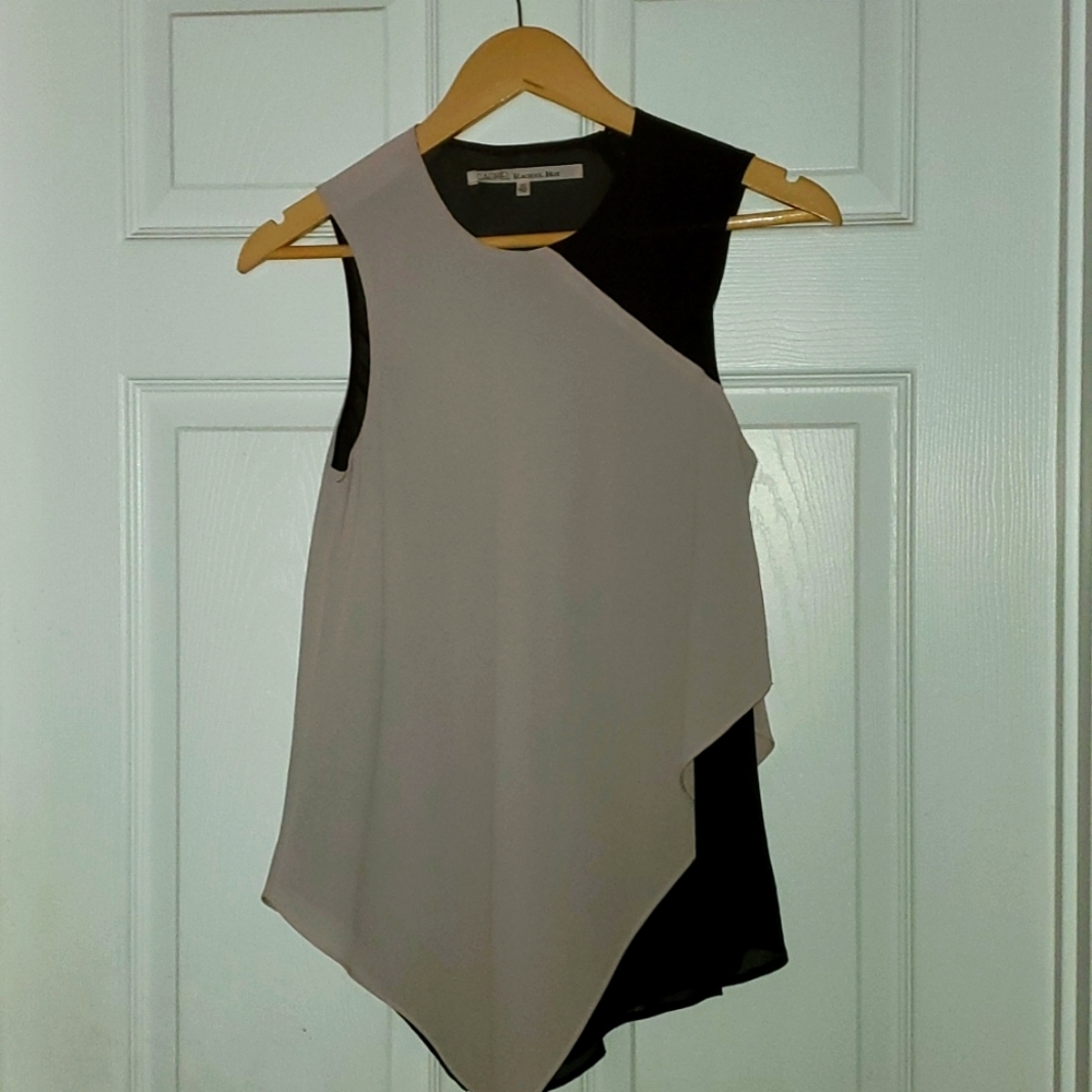 Rachel Roy dusty rose layered top xs